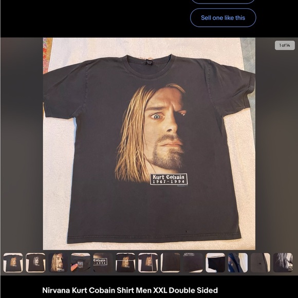 Vintage Kurt Cobain t shirt xxl 90s Rockvolution ultra rare! - Picture 7 of 7